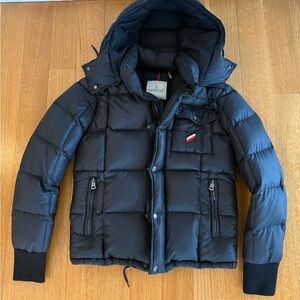 Moncler Black Puffer Coat